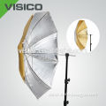 High Quality Reversible Umbrella Gold Silver Photo Studio lighting Umbrella